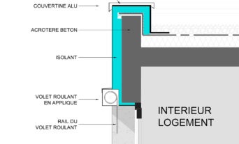 Rénovation énergétique copropriétés 1970 Aubervilliers détail isolant